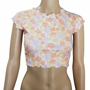 L SPACE Women's Wildflower Cover Up Top NWT!